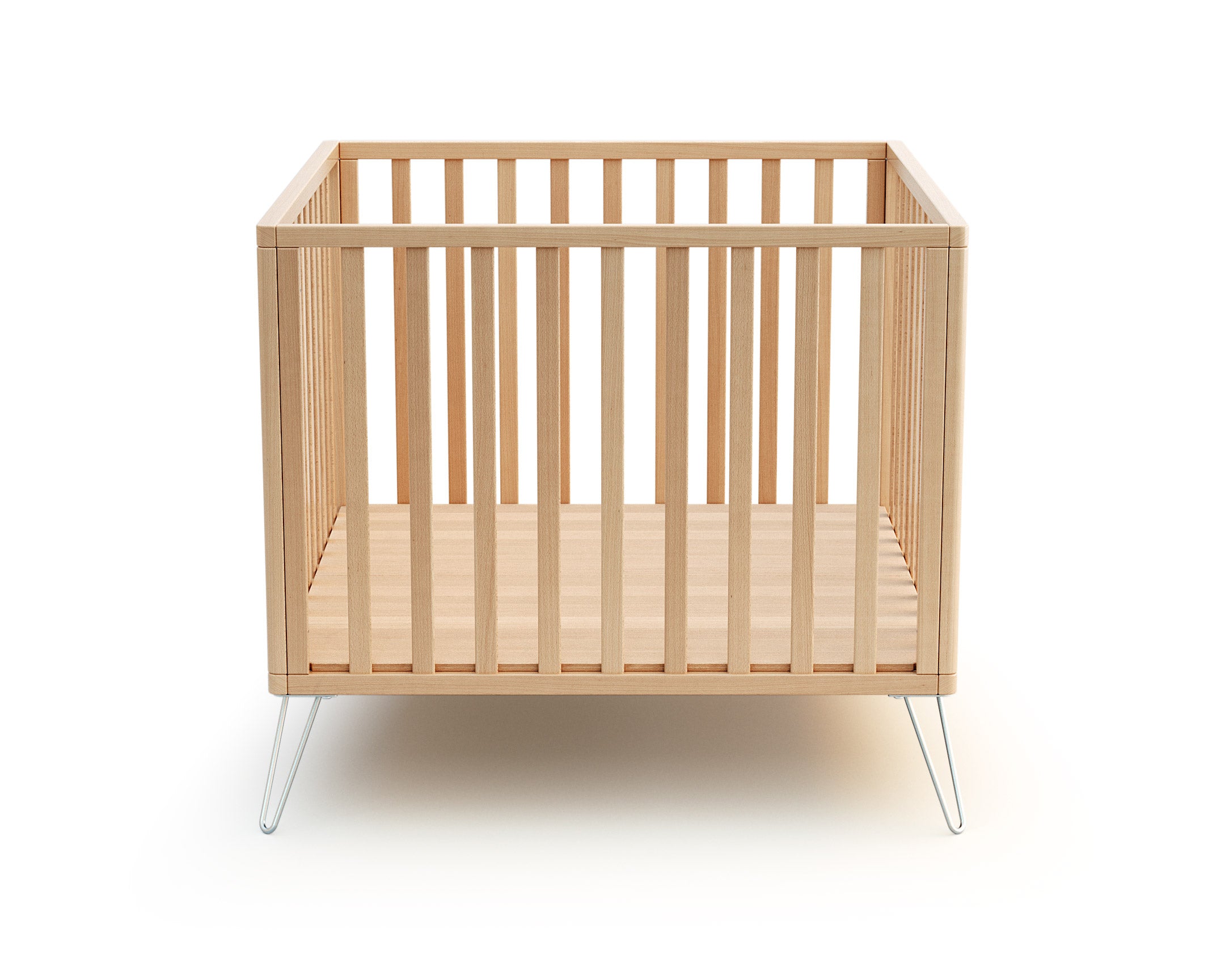 Parc bébé en bois ONLY Hêtre et Acier 100 x 100 cm