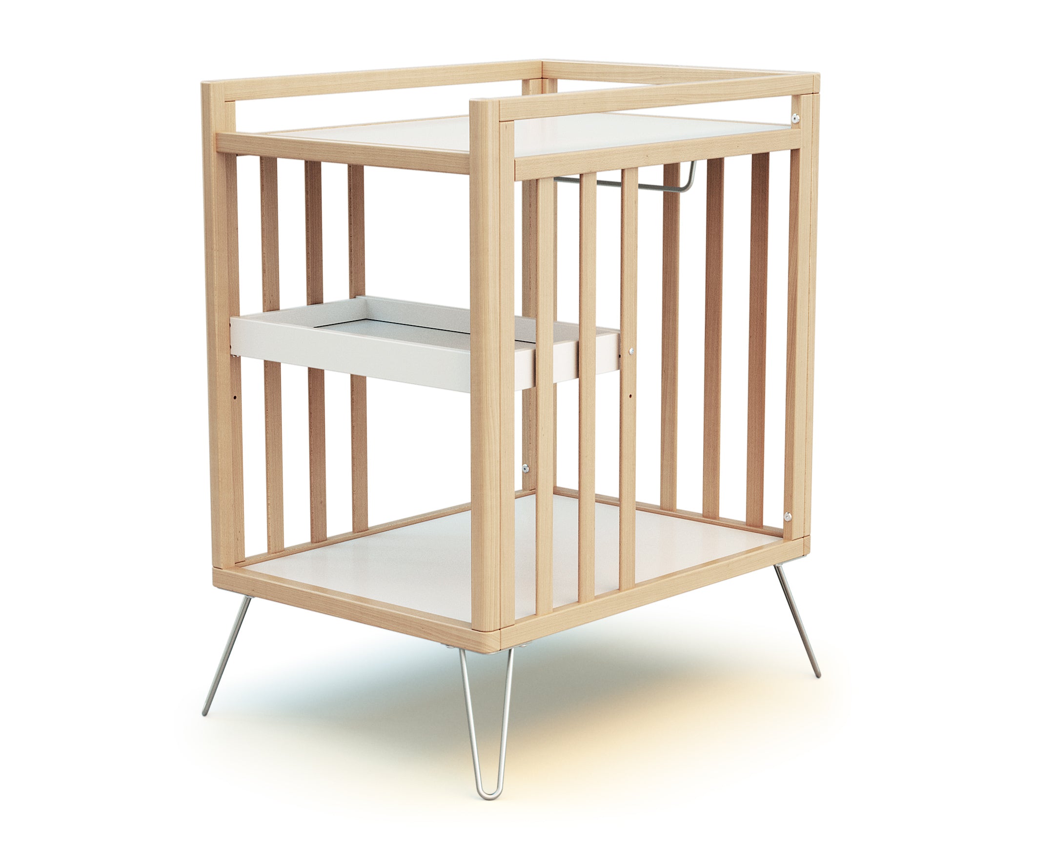 Table à langer 2 étagères en bois ONLY Acier