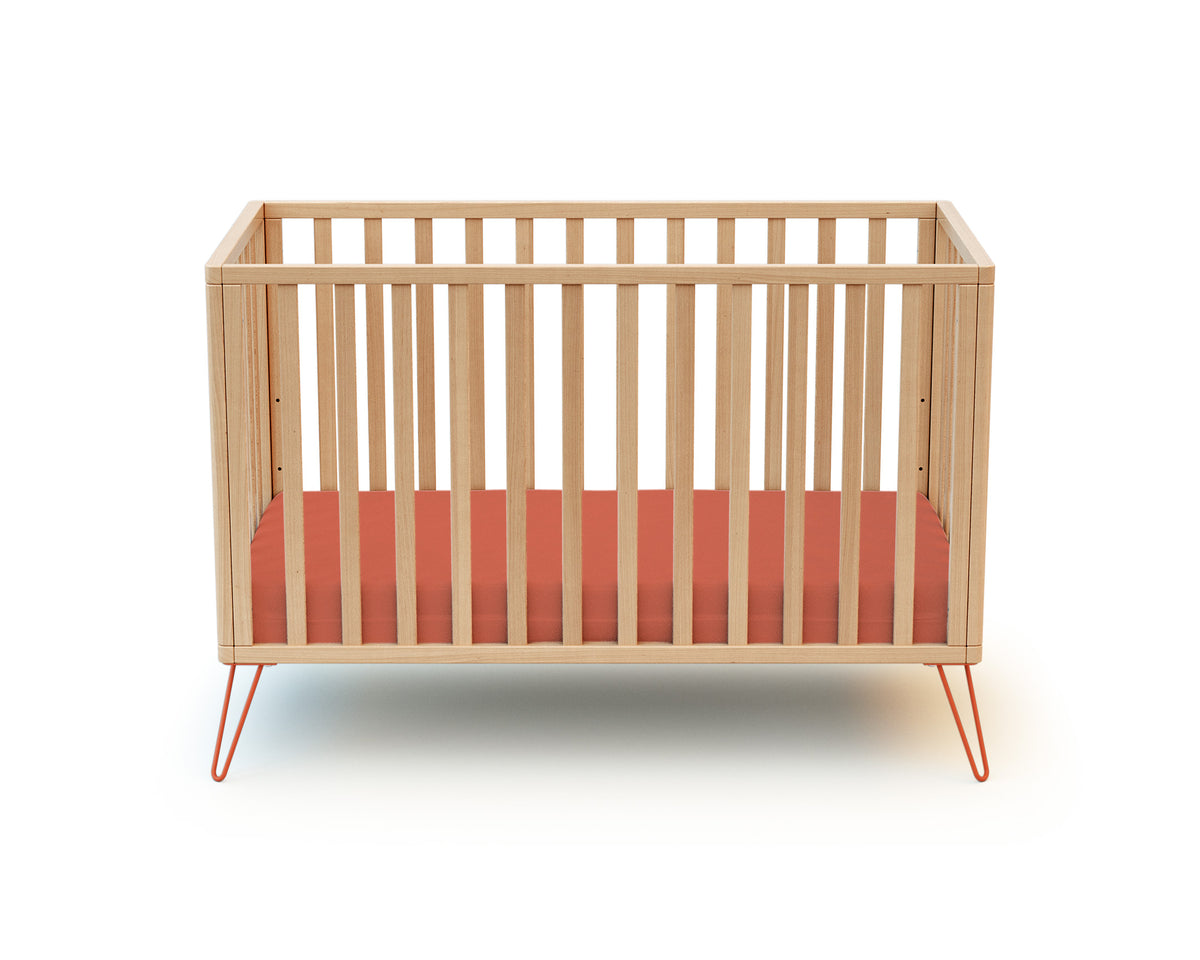 Lit bébé en bois ONLY Terracotta 60 x 120 cm