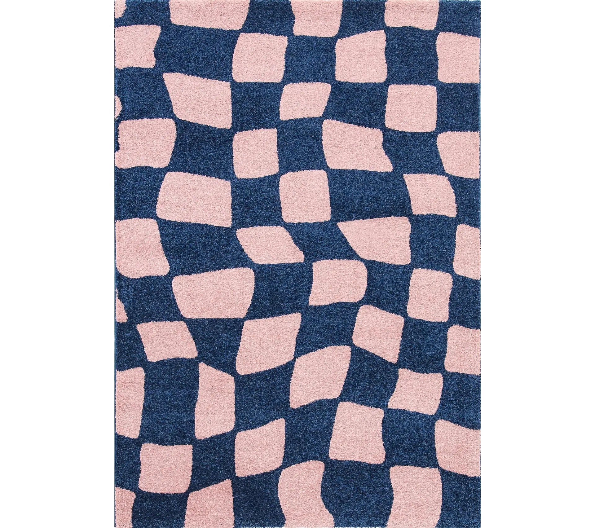 Tapis d'intérieur à poils longs - Groovy - Bleu