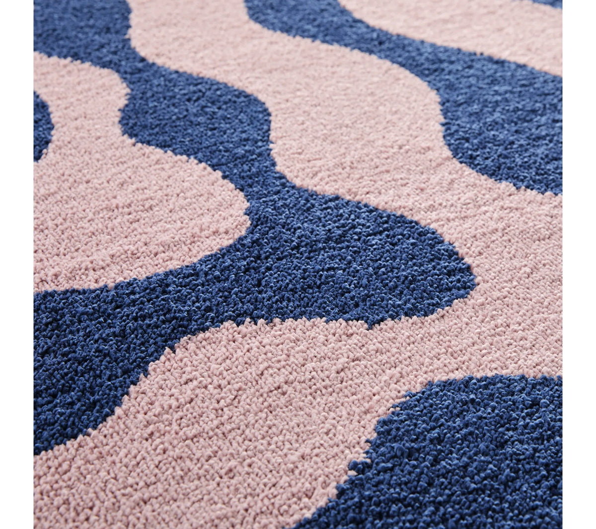 Tapis rétro années 70 bleu - Groovy