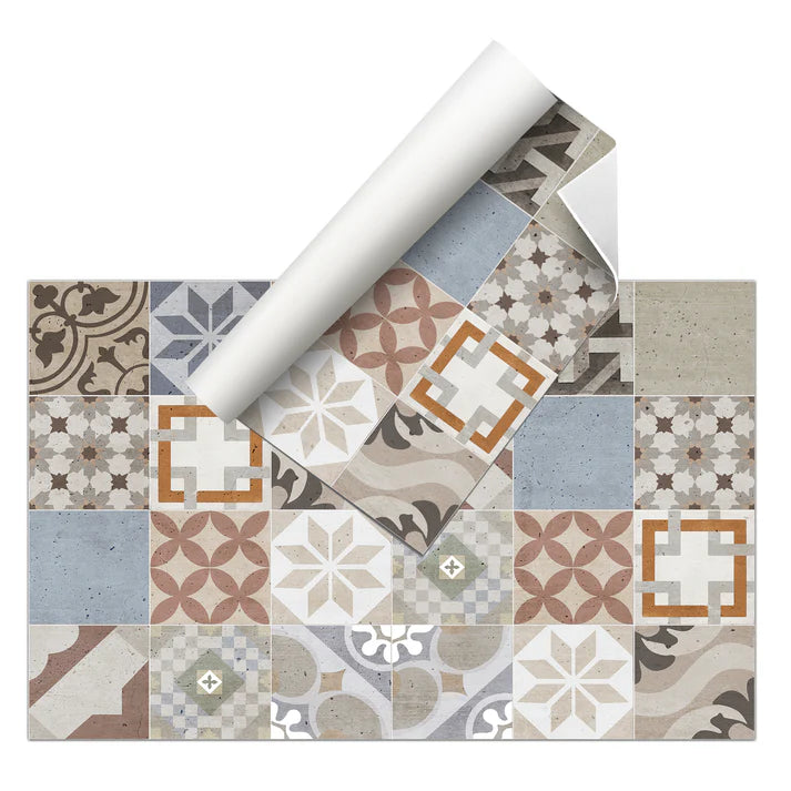 Tapis vinyle - Carreaux vintage 3