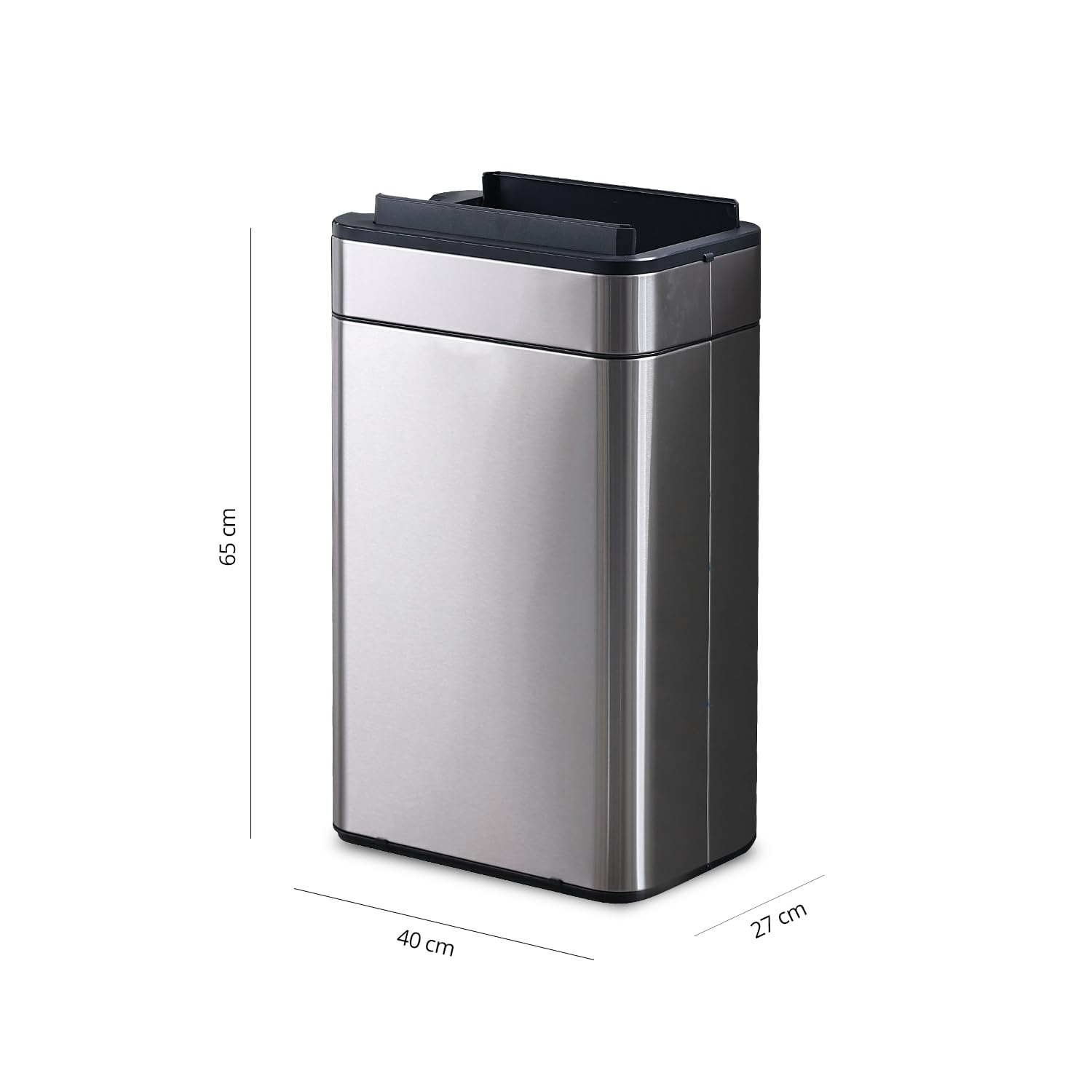 Poubelle Smart Sensor 60L argent