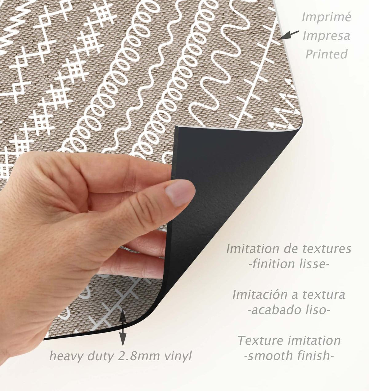 Tapis en vinyle pour intérieur / extérieur – Kamal