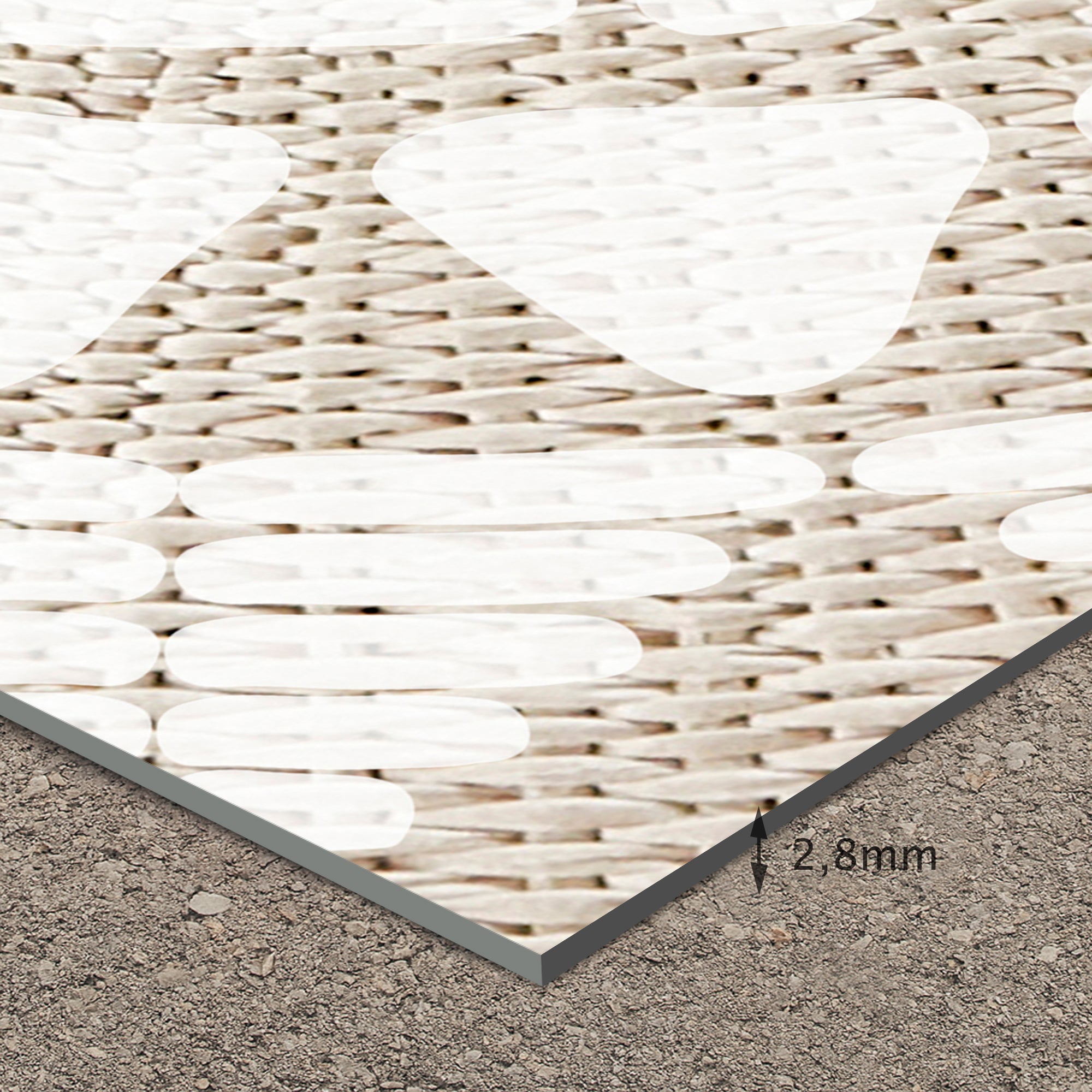 Tapis en vinyle pour intérieur / extérieur – Khamba rotin