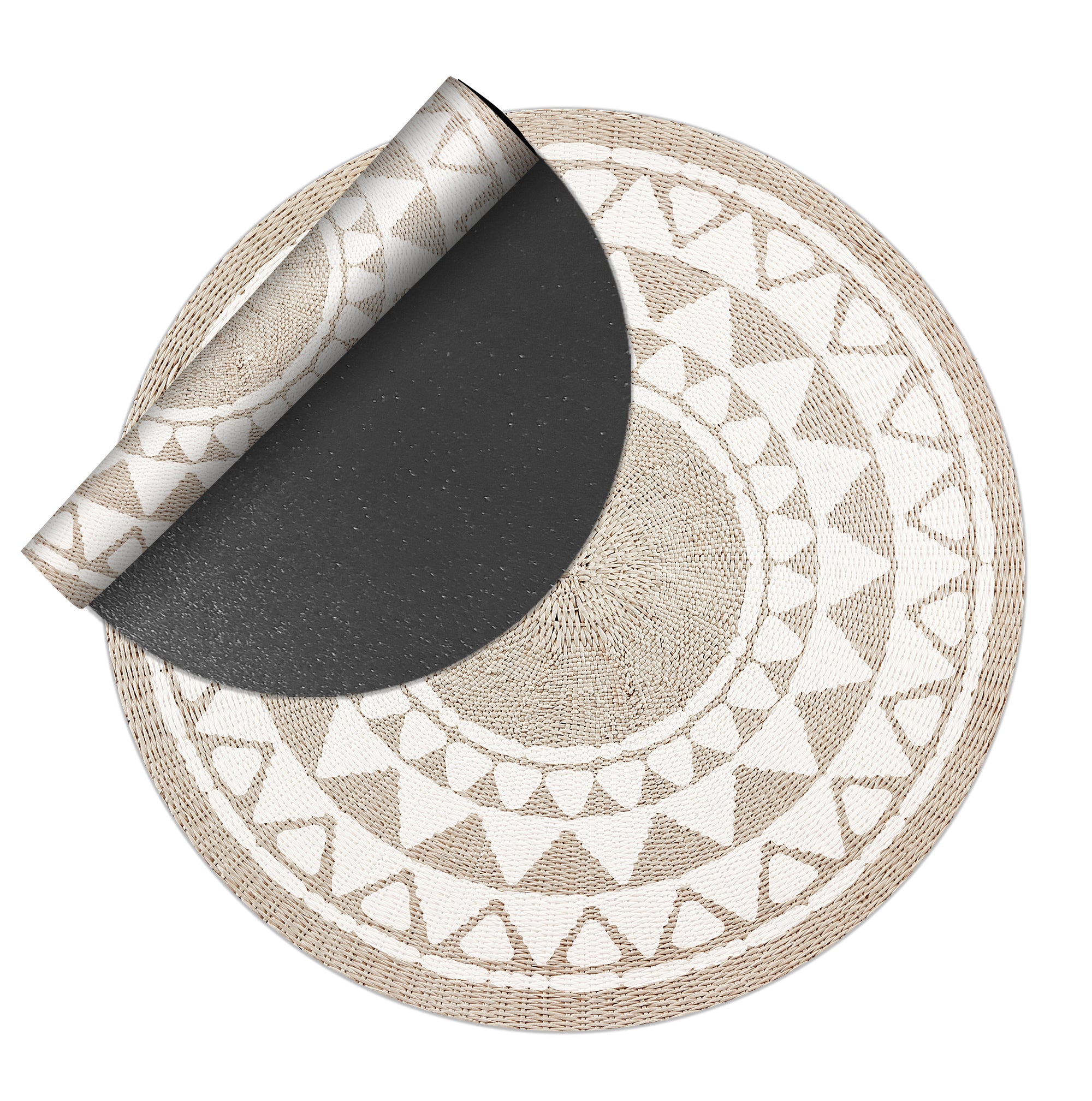 Tapis en vinyle pour intérieur / extérieur – Khamba rotin