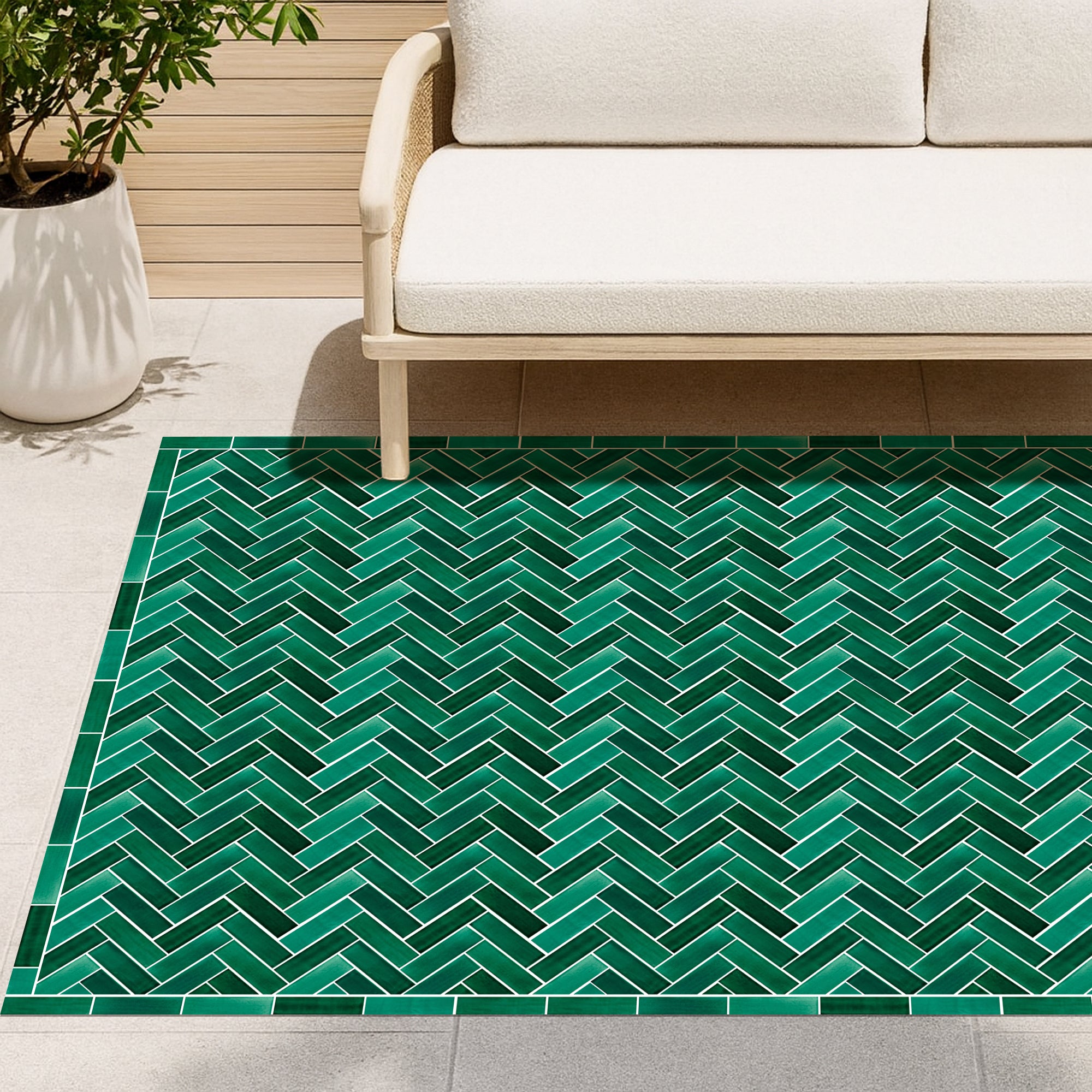 Tapis en vinyle pour intérieur / extérieur - Moderna Natural