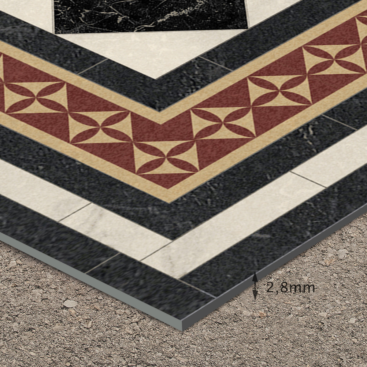 Tapis en vinyle pour intérieur / extérieur - Formes fibres naturelles