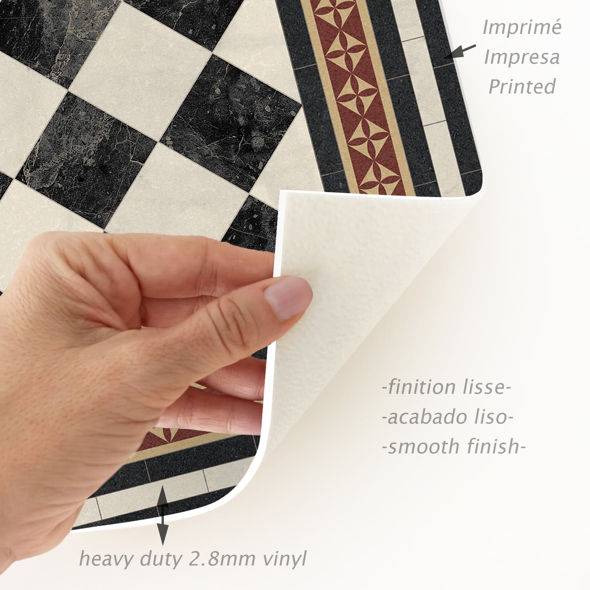 Tapis en vinyle pour intérieur / extérieur - Formes fibres naturelles