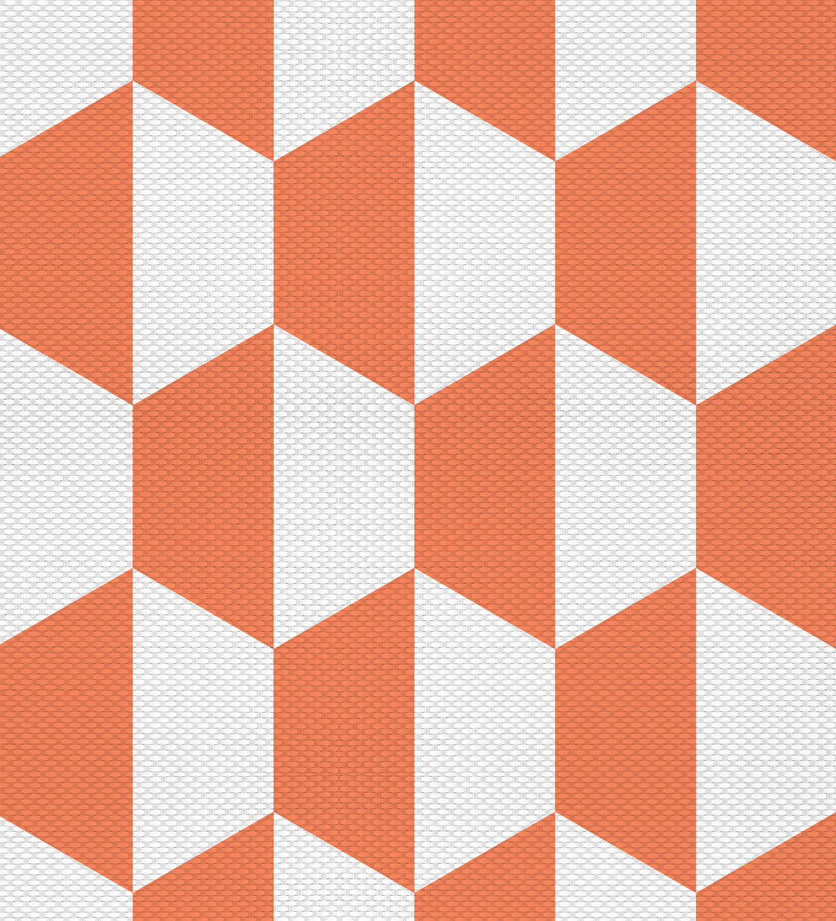Tapis en vinyle pour intérieur / extérieur - Hexa Terracotta