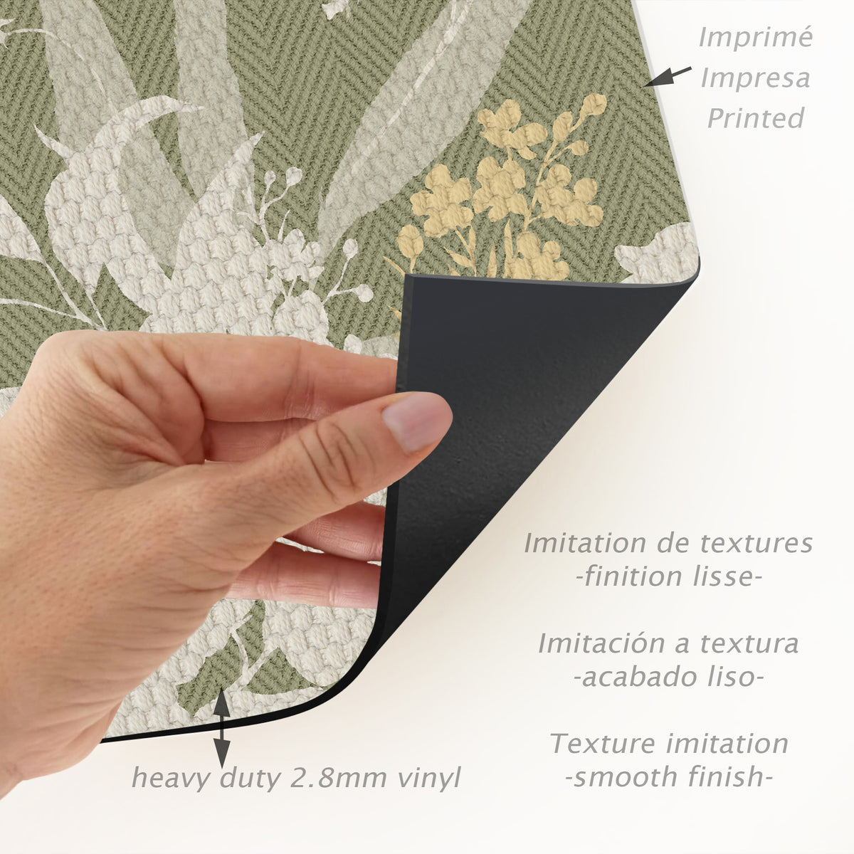 Tapis en vinyle pour intérieur / extérieur - Jardín vert