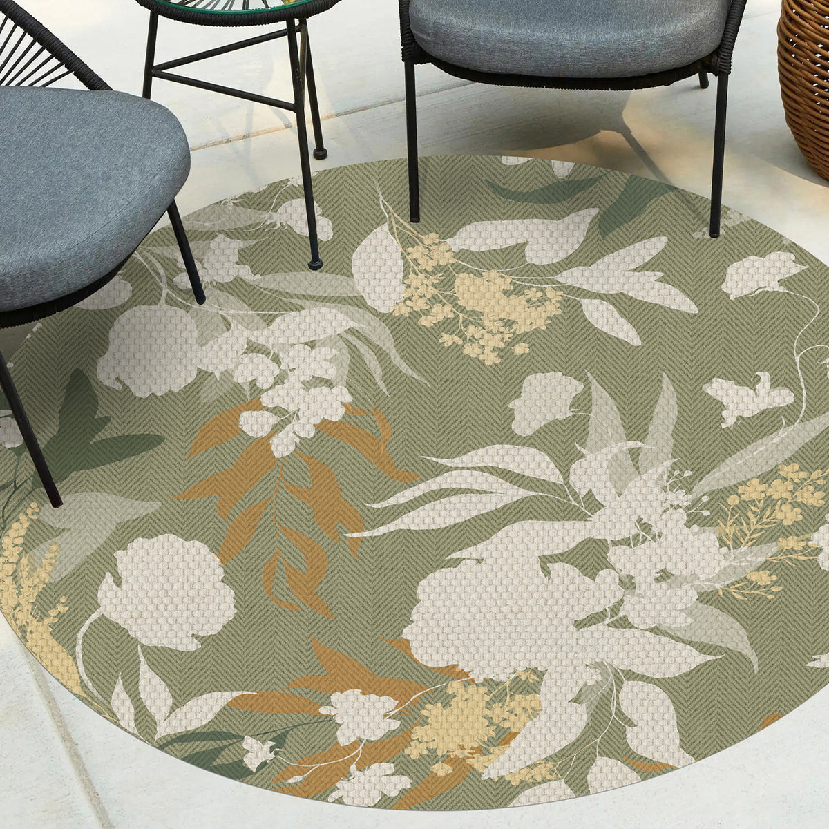 Tapis en vinyle pour intérieur / extérieur - Jardín vert