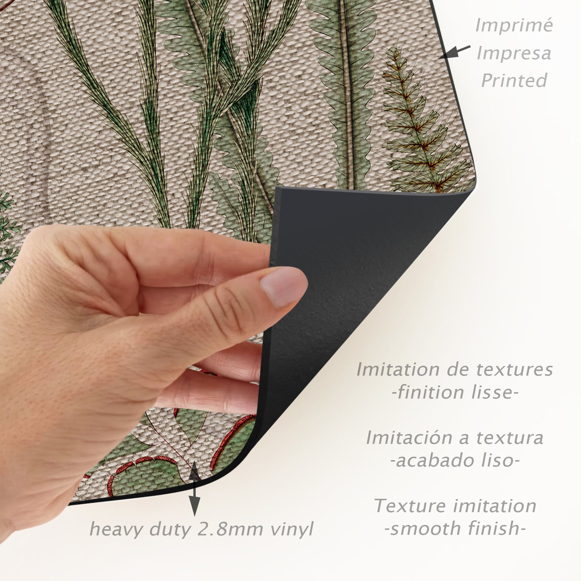 Tapis en vinyle pour intérieur / extérieur - Oiseaux verts