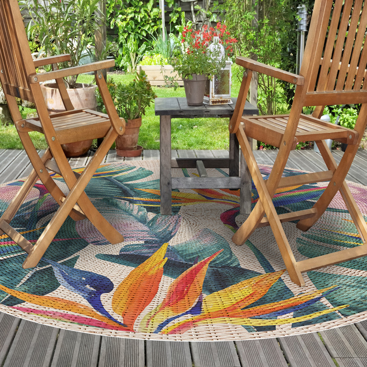 Tapis en vinyle pour intérieur / extérieur - Oiseaux de paradis
