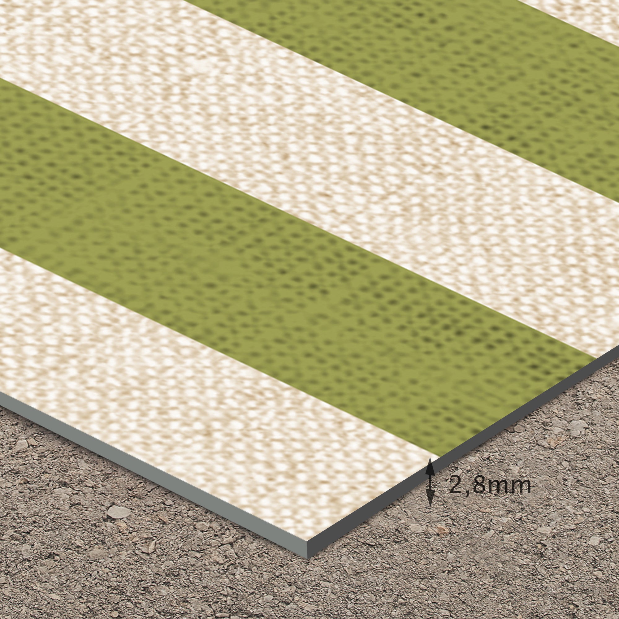 Tapis en vinyle pour intérieur / extérieur - Vert olive