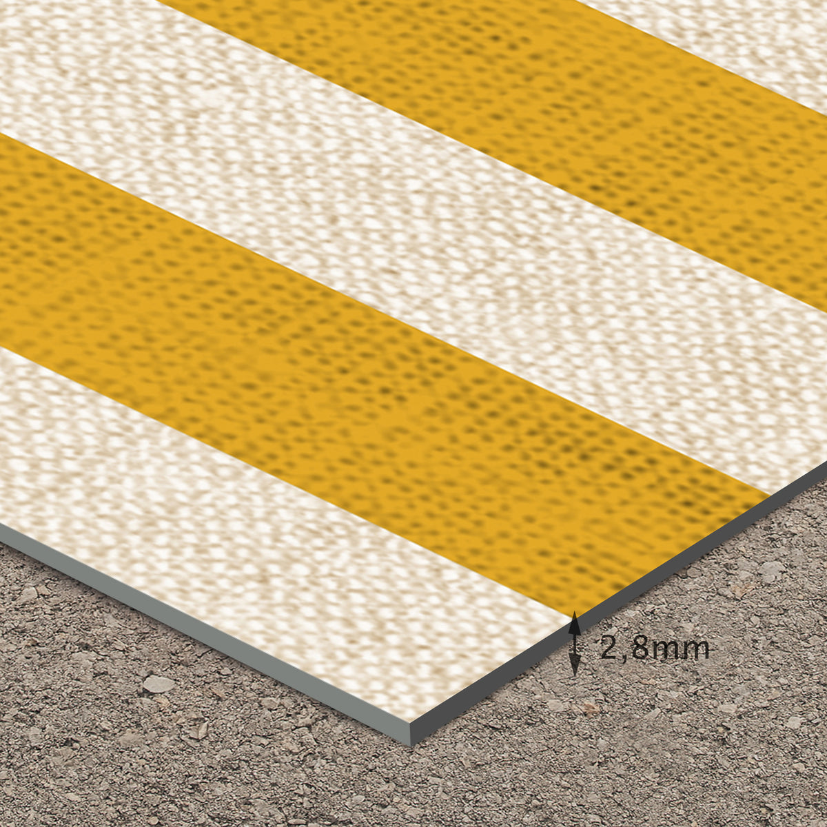 Tapis en vinyle pour intérieur / extérieur - Moutarde