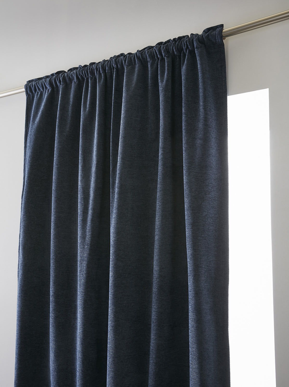 Rideau galon fronceur 140 x 260 cm Occultant + polaire BJORN Minuit
