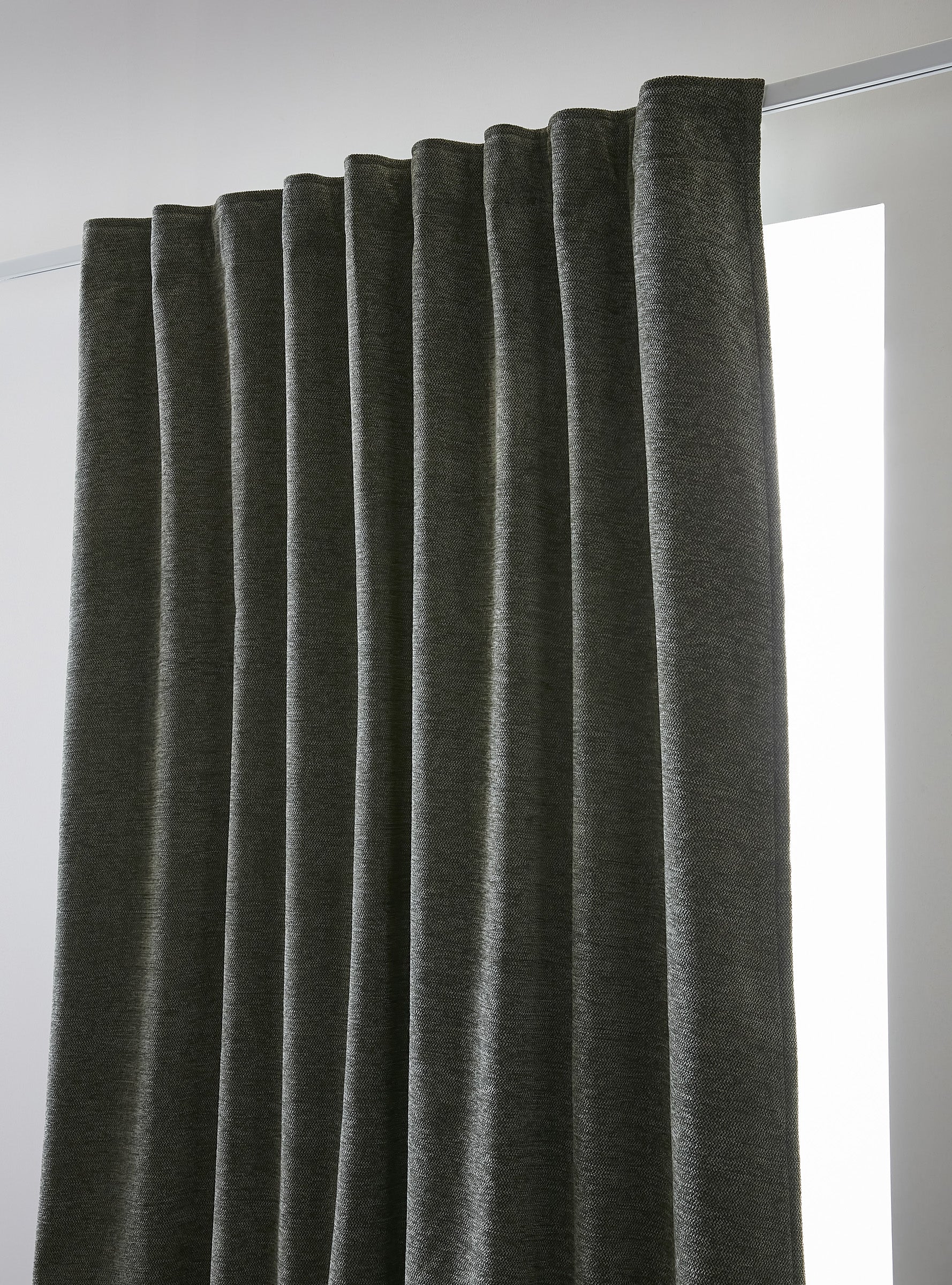 Rideau galon fronceur 140 x 260 cm Occultant + polaire BJORN Romarin