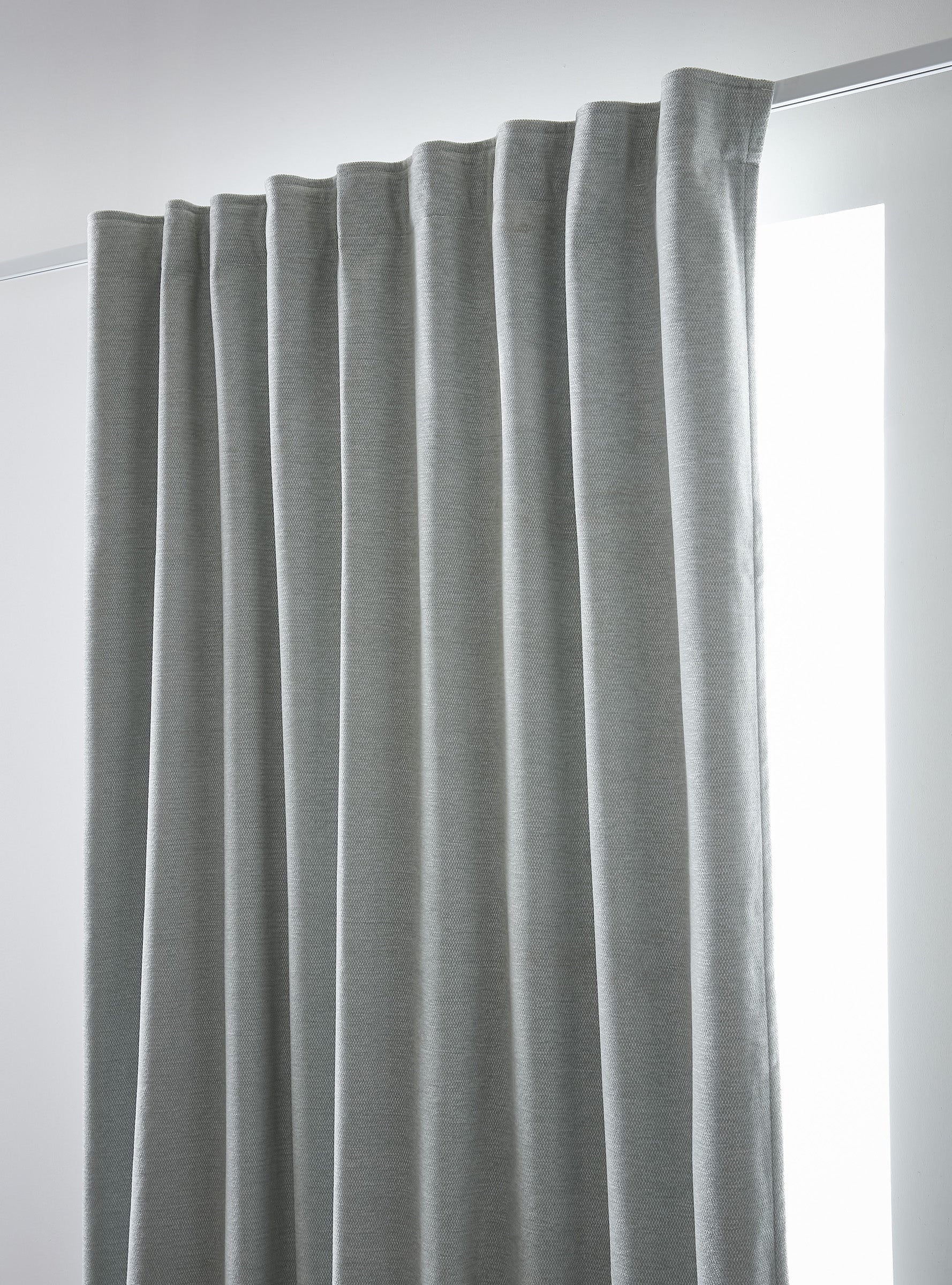 Rideau galon fronceur 140 x 260 cm Occultant + polaire BJORN Eucalyptus