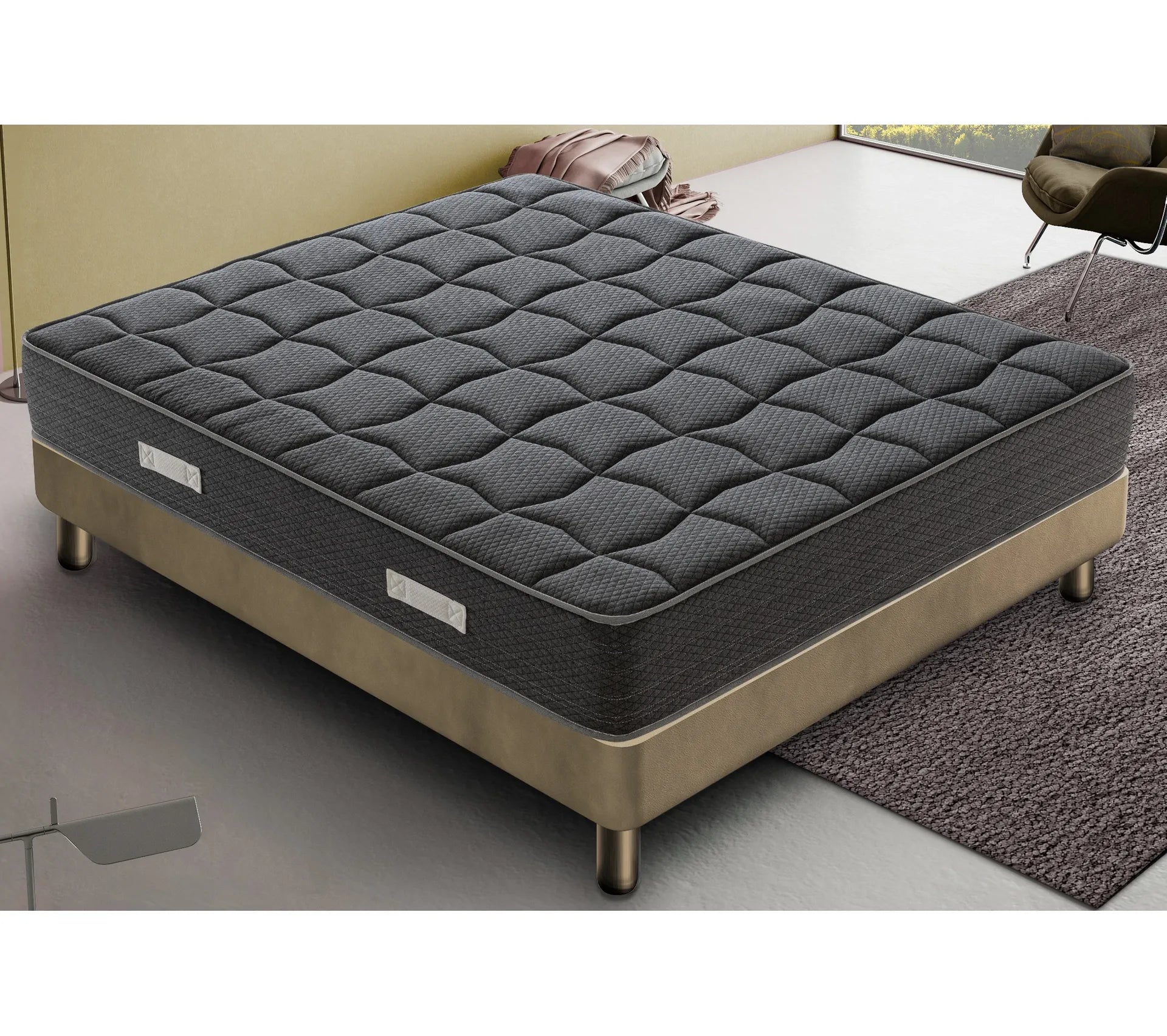 Matelas mousse – Blackmoon - Accueil mémoire de forme – Epaisseur 20 Cm