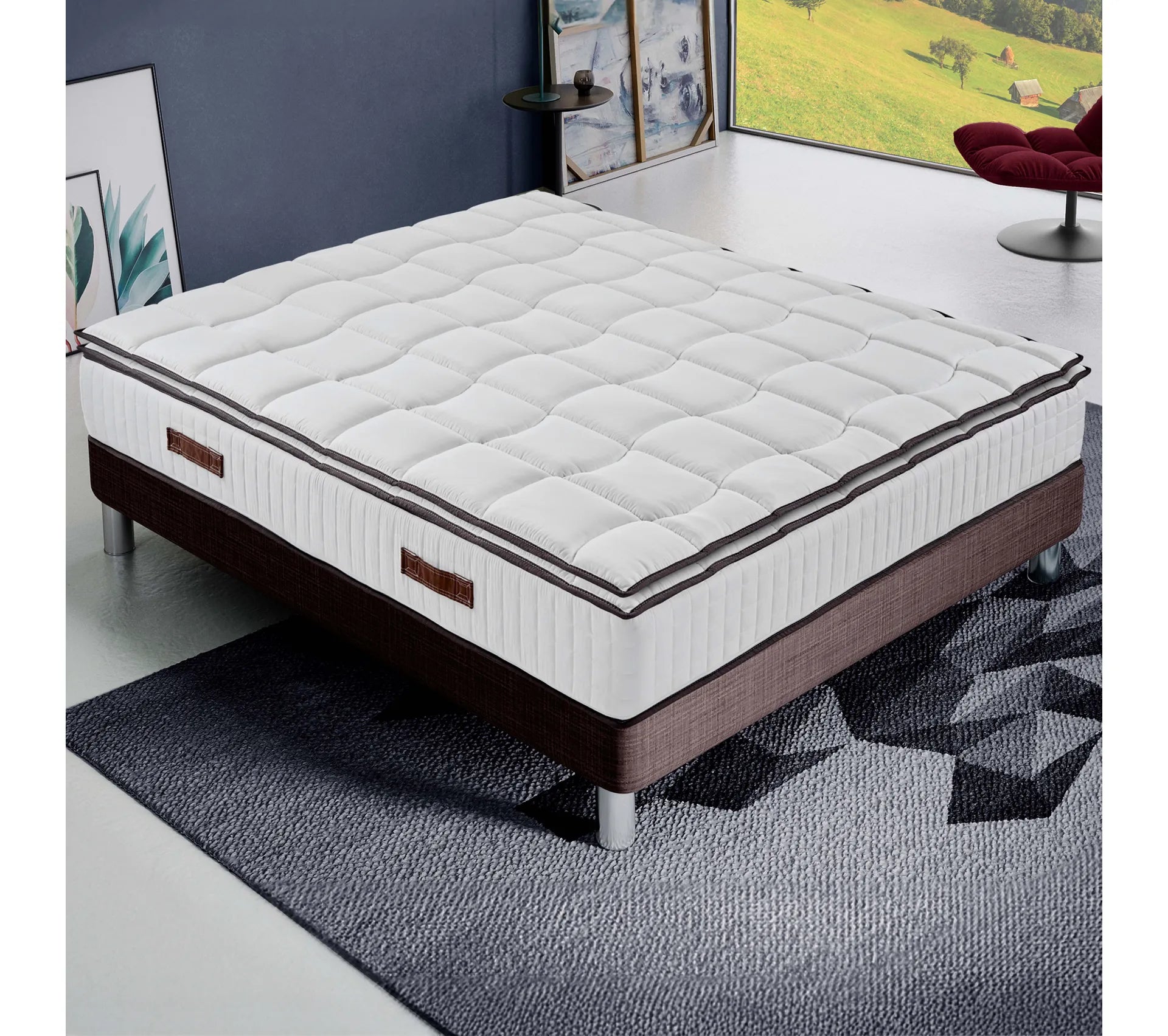 Matelas mousse - Royal - Accueil mémoire de forme – Ferme - Epaisseur 24 cm