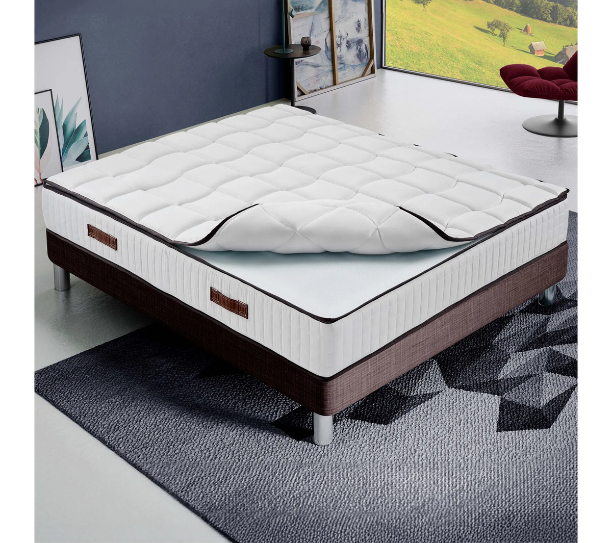 Matelas mousse - Royal - Accueil mémoire de forme – Ferme - Epaisseur 24 cm