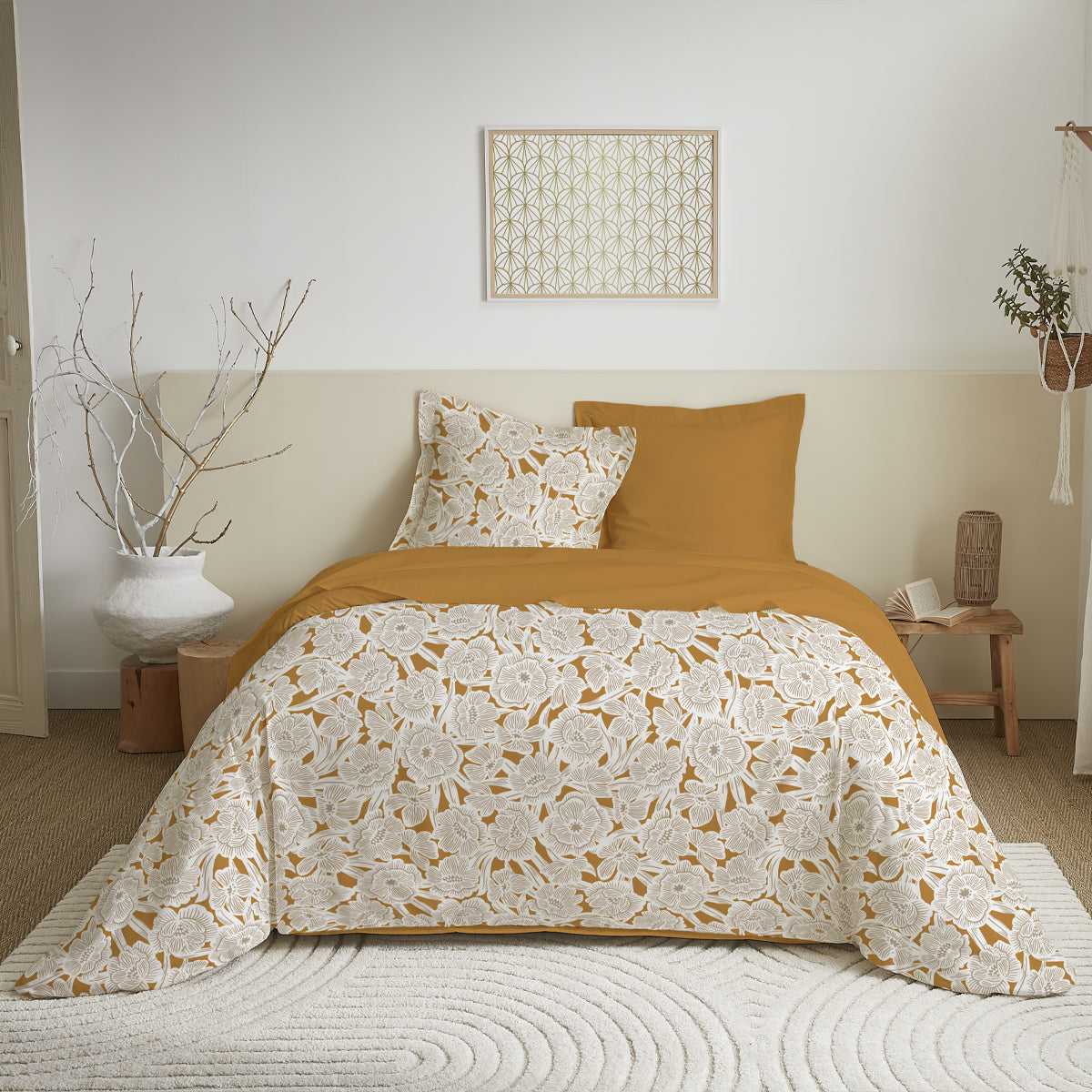 Parure de draps 4 pièces pour lit 140 x 190 cm 8 modèles au choix