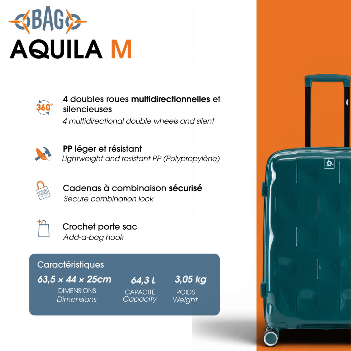 Valise week-end Aquila