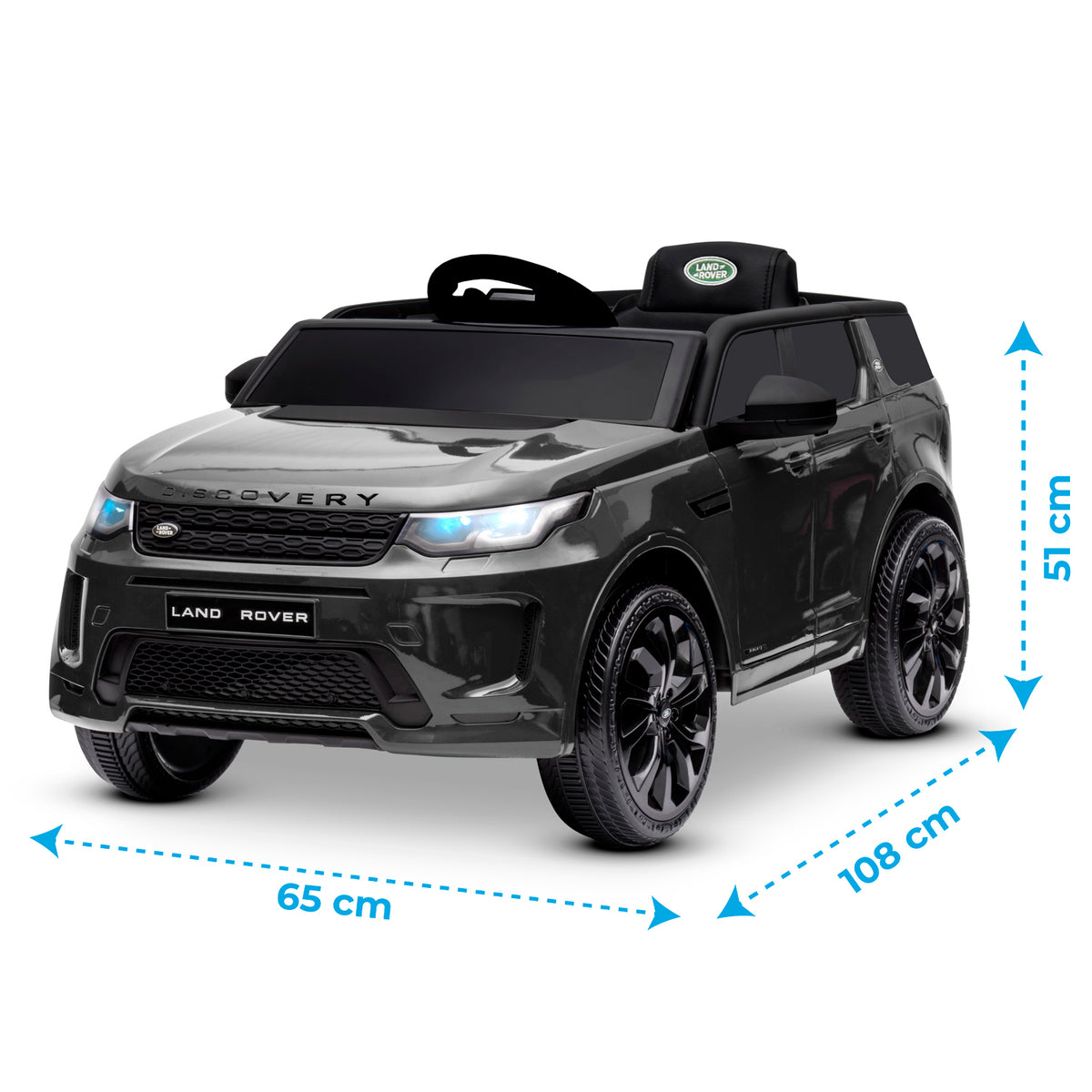 Voiture SUV électrique Land Rover Discovery Noir - 36m+