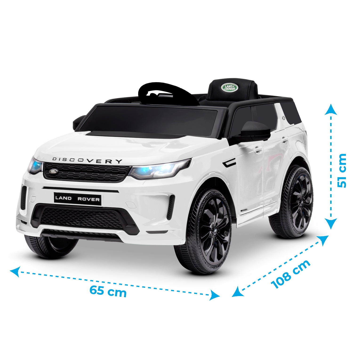 Voiture SUV électrique Land Rover Discovery Blanc - 36m+