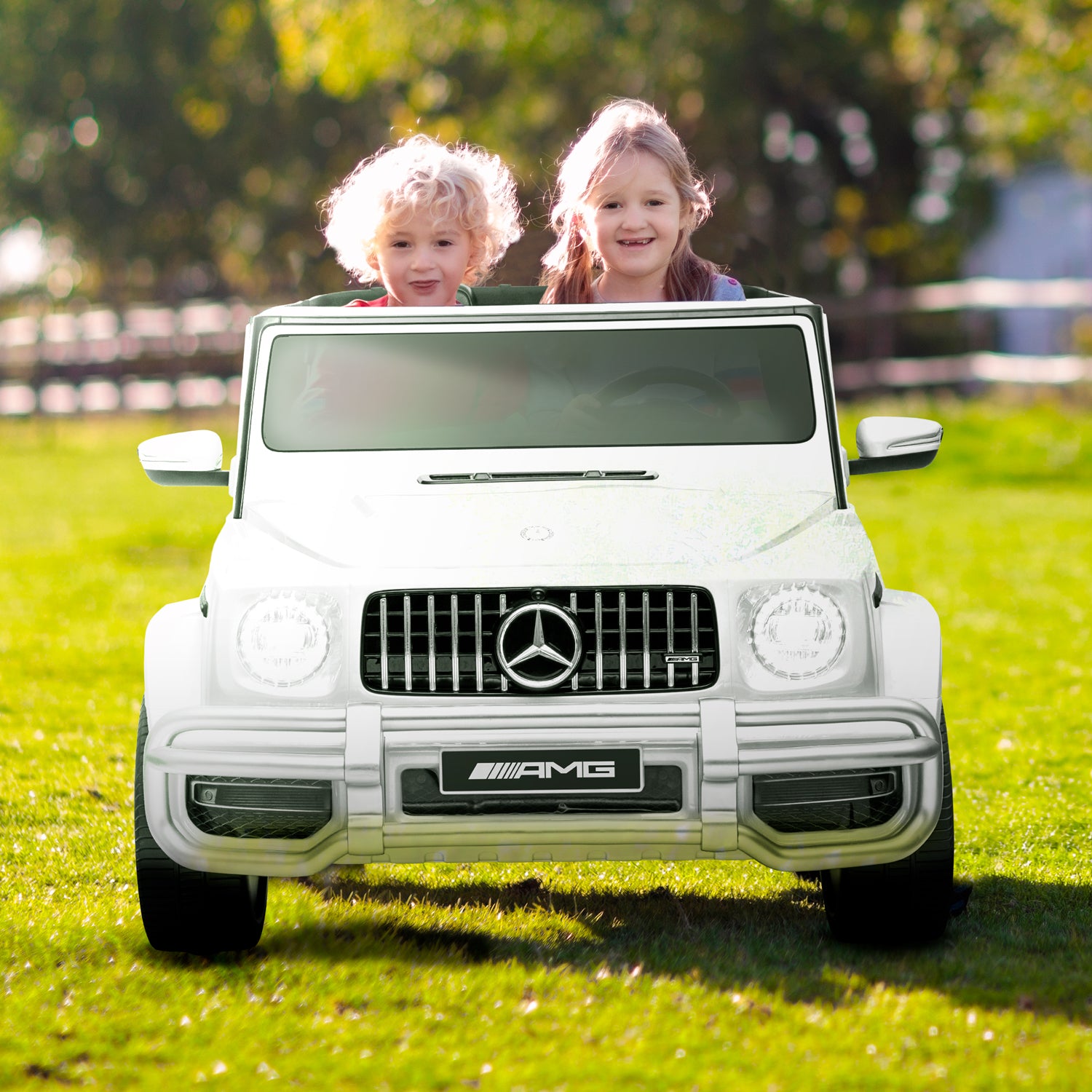 4x4 électrique Mercedes-Benz AMG63 Blanc - 36m+