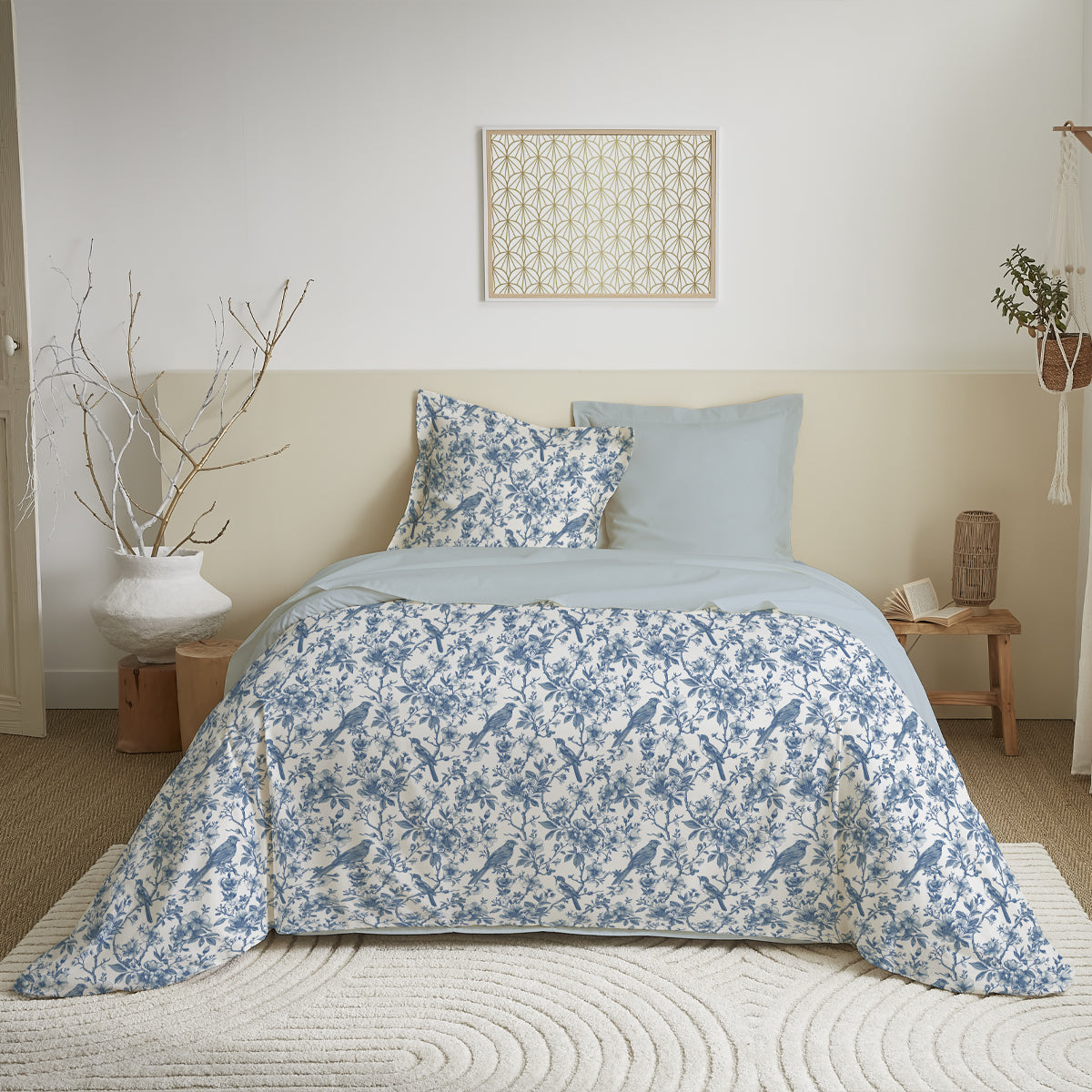 Pack Complet Housse de couette Imprimé 240 x 220 cm - Drap housse 140 x 190 cm 9 modèles au choix