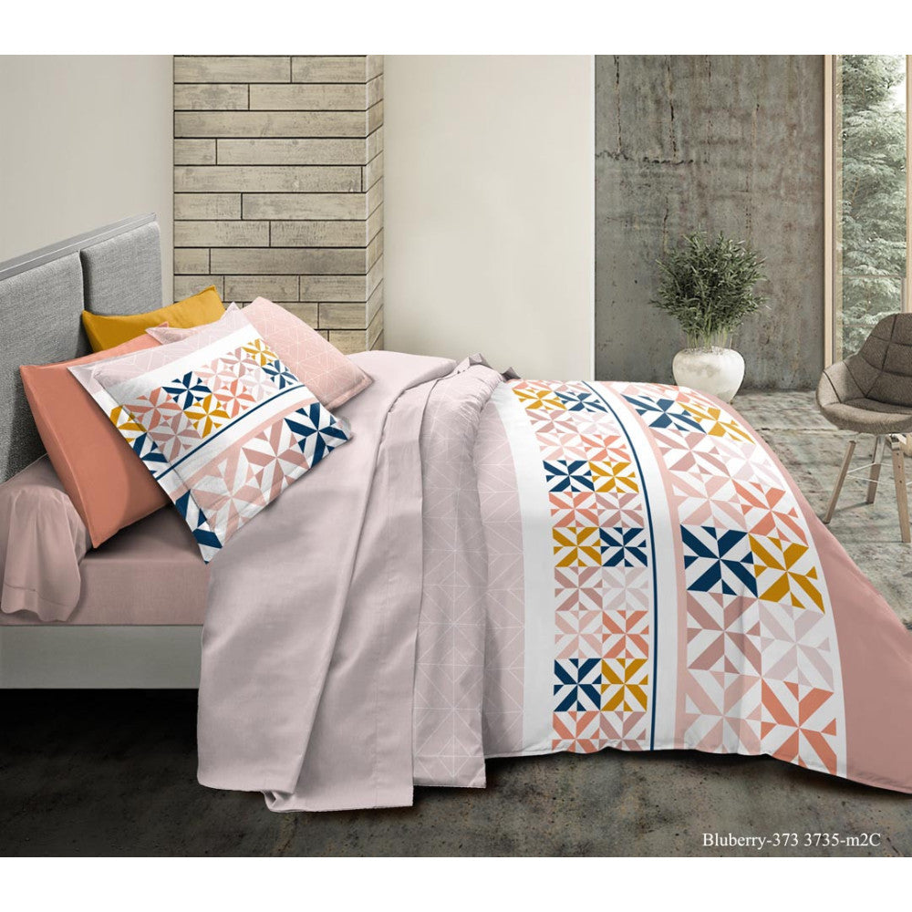 Pack Complet Housse de couette Imprimé 260 x 240 cm - Drap housse 160 x 200 cm 5 modèles au choix