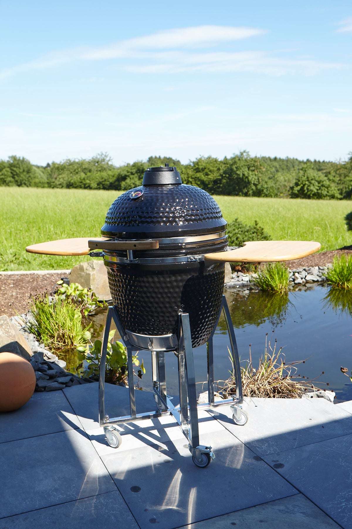 Barbecue Kamado sur chariot Ø47 cm + 6 accessoires