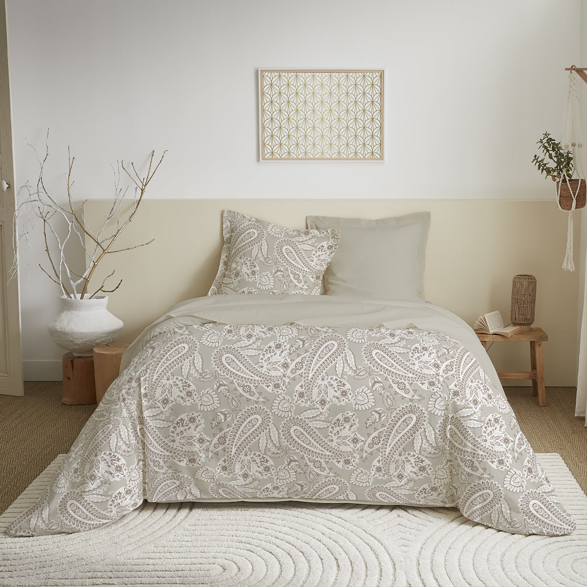 Parure de draps 4 pièces pour lit 140 x 190 cm 8 modèles au choix