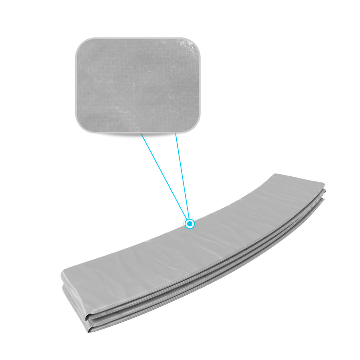 Coussin rembourrage Polyethylene Trampoline 14FT - 427cm - Gris