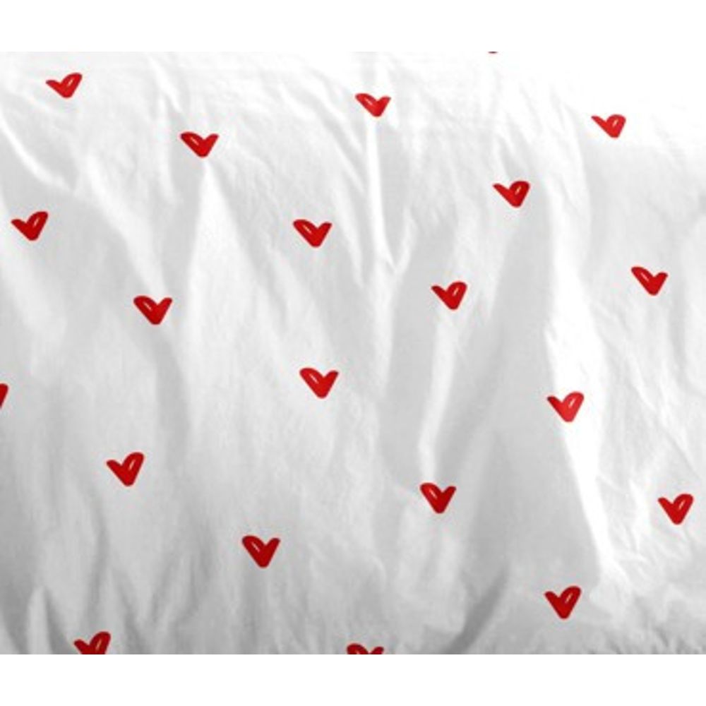 Parure de couette 3 pièces "Louna" 240 x 220 cm Love Rouge