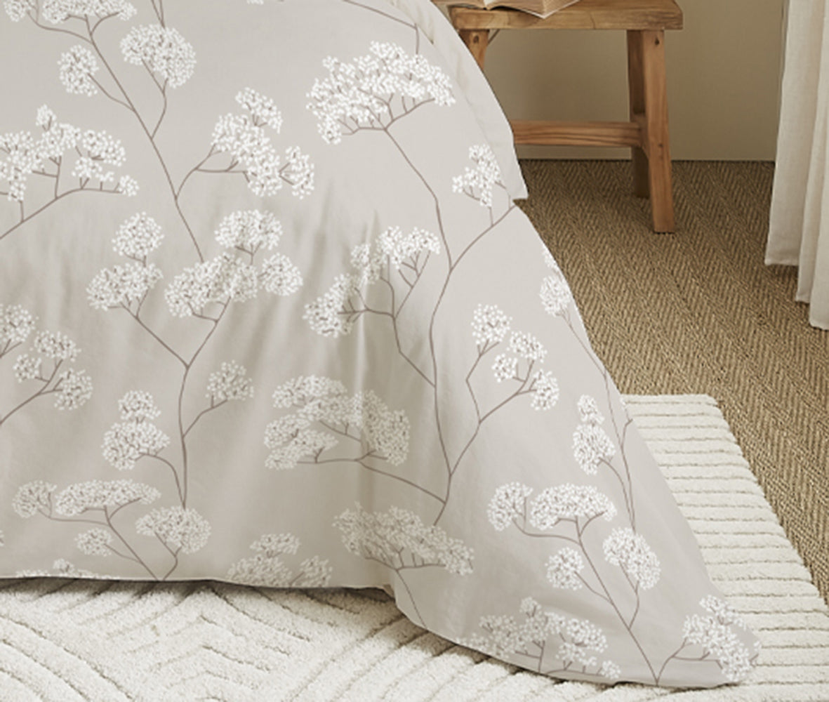 Pack 6 pièces Housse de couette Imprimé 220 x 240 cm - Drap housse 160 x 200 cm - 100% Coton 57 Fils