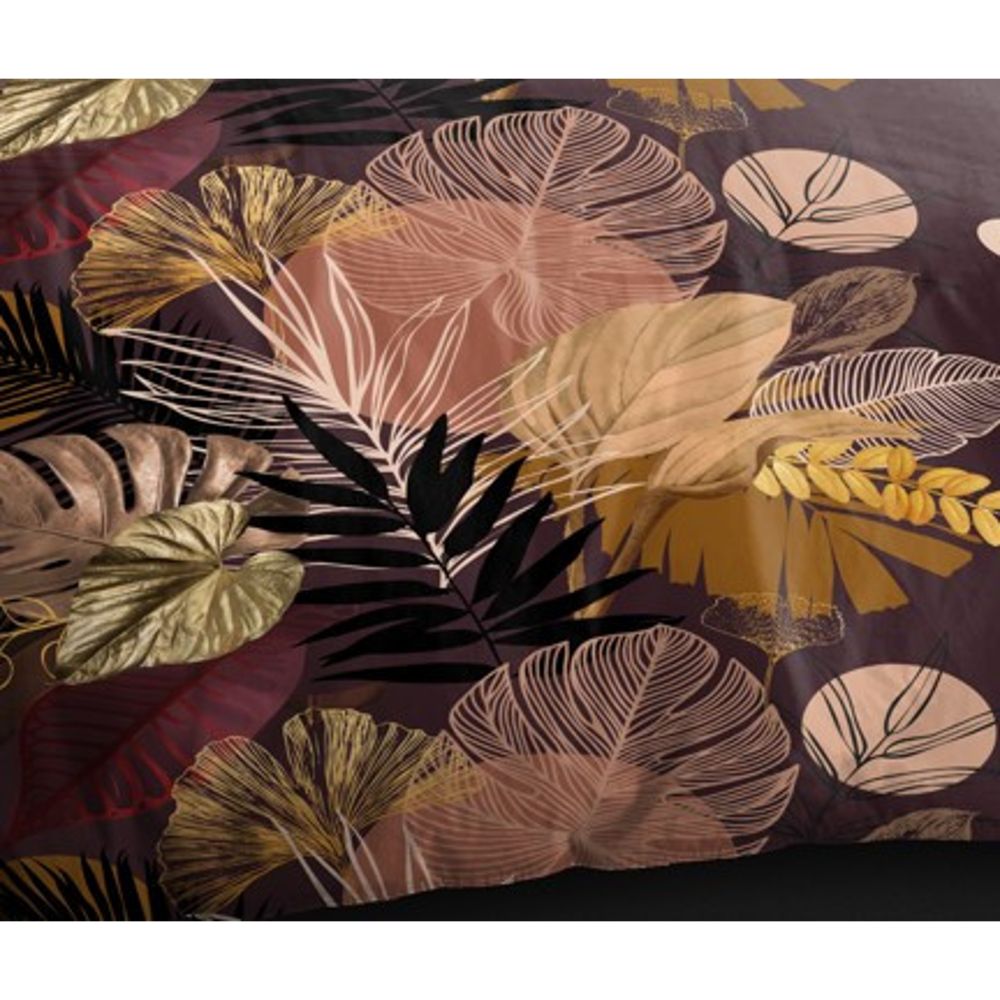 Parure de draps 4 pièces "Louna" drap housse 140 Palm Chic