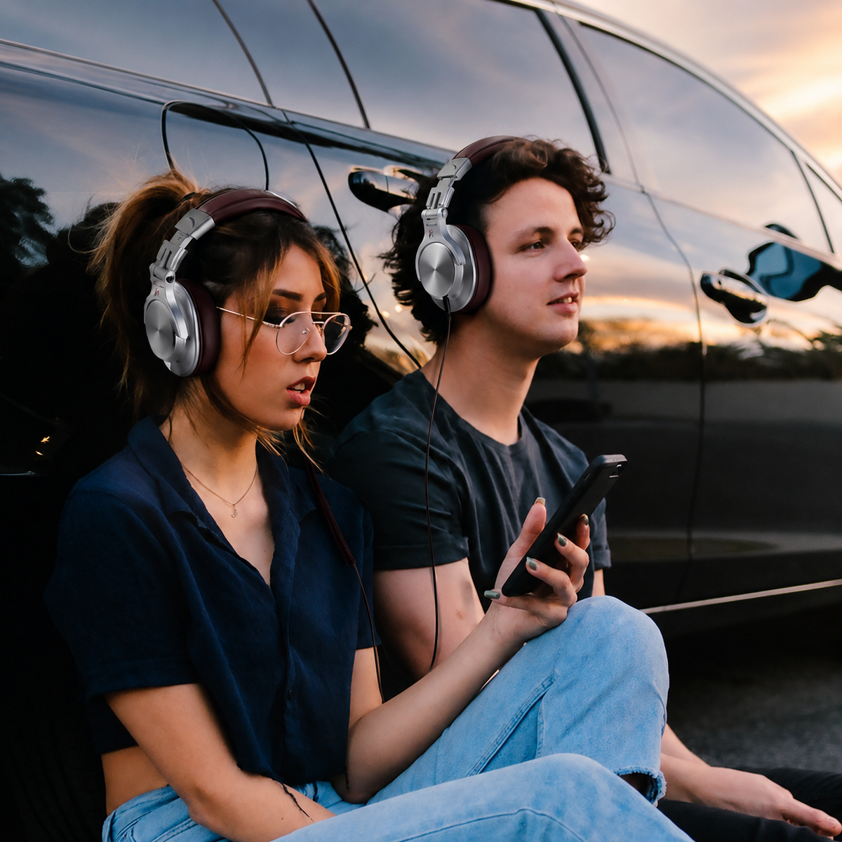 Casque Bluetooth H6 – Son haute fidélité & 72 h d'autonomie - marron