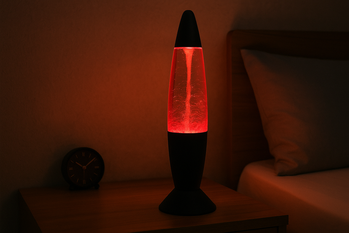 Lampe LED Tornade 34cm – Effet Lave et Tourbillon, Couleurs Changeantes, Alimentation USB,