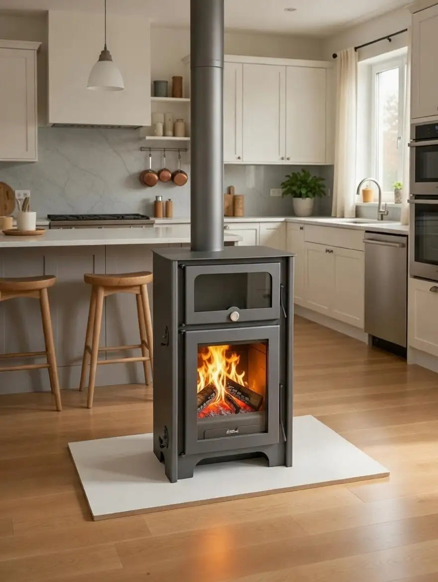 Poêle à bois Florence - 10,6 kW - 300 m3 - A+