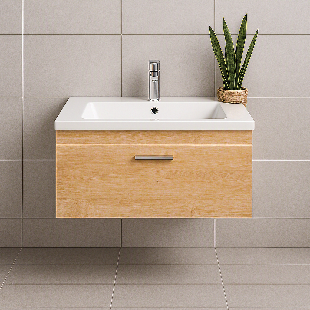 Meuble simple vasque Rubite 1 tiroir 90 cm