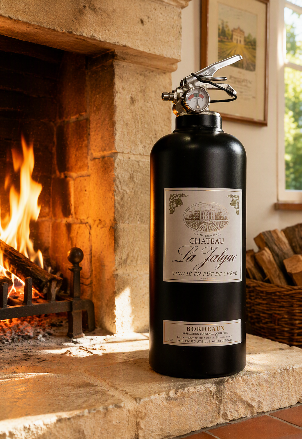 Extincteur 1kg VIN NOIR