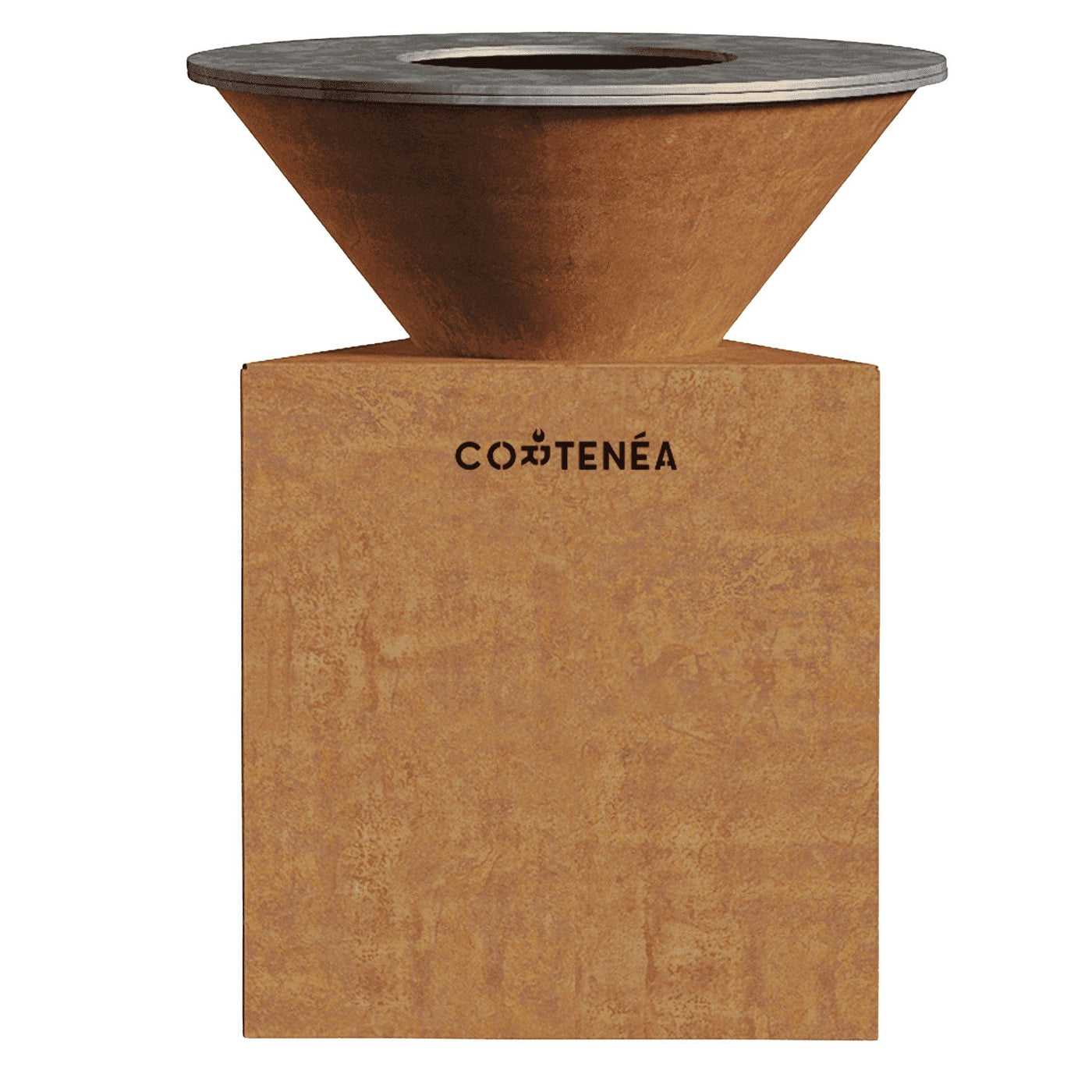 Brasero plancha en acier Corten - Tradition 80 cm