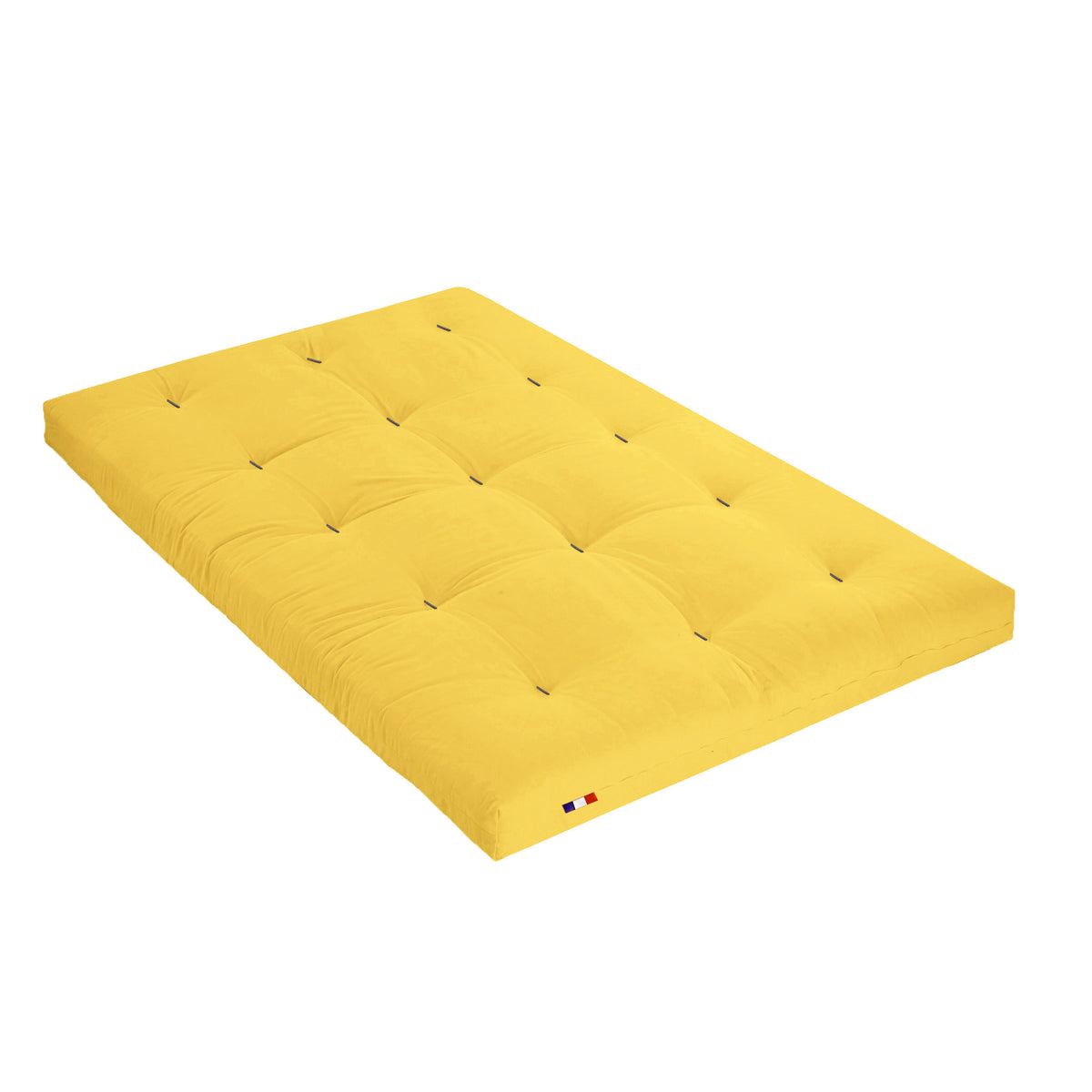 Matelas futon latex et fibres - Ocre - 140 x 190 cm