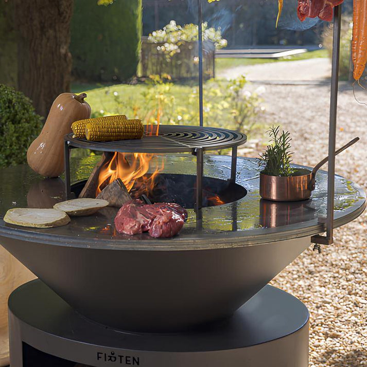 Brasero plancha Ellipse 120 thermolaqué noir