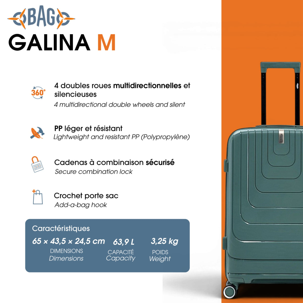 Valise week-end Galina