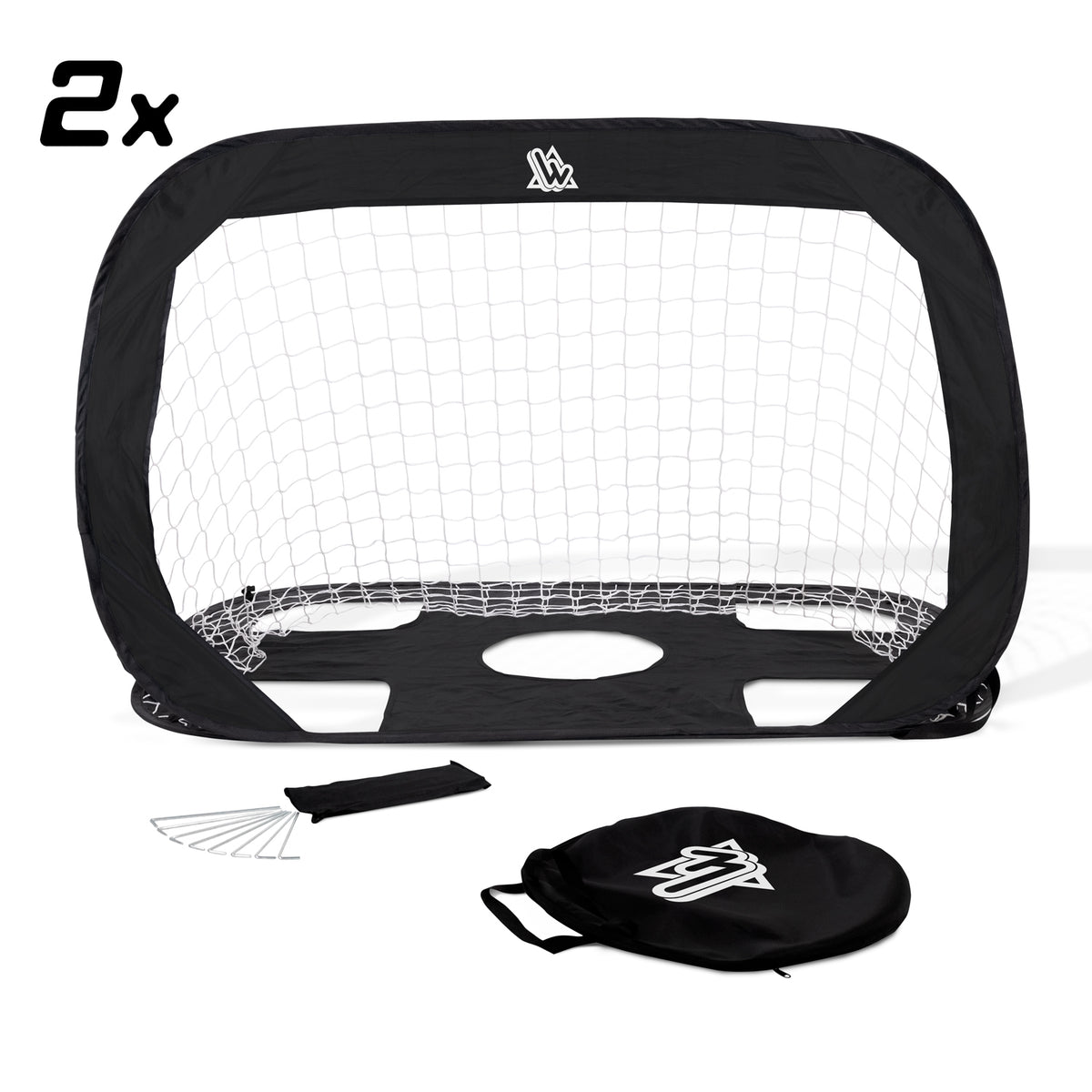 Lot de 2 buts de foot pop-up 120 x 80 cm SPEEDY GOAL
