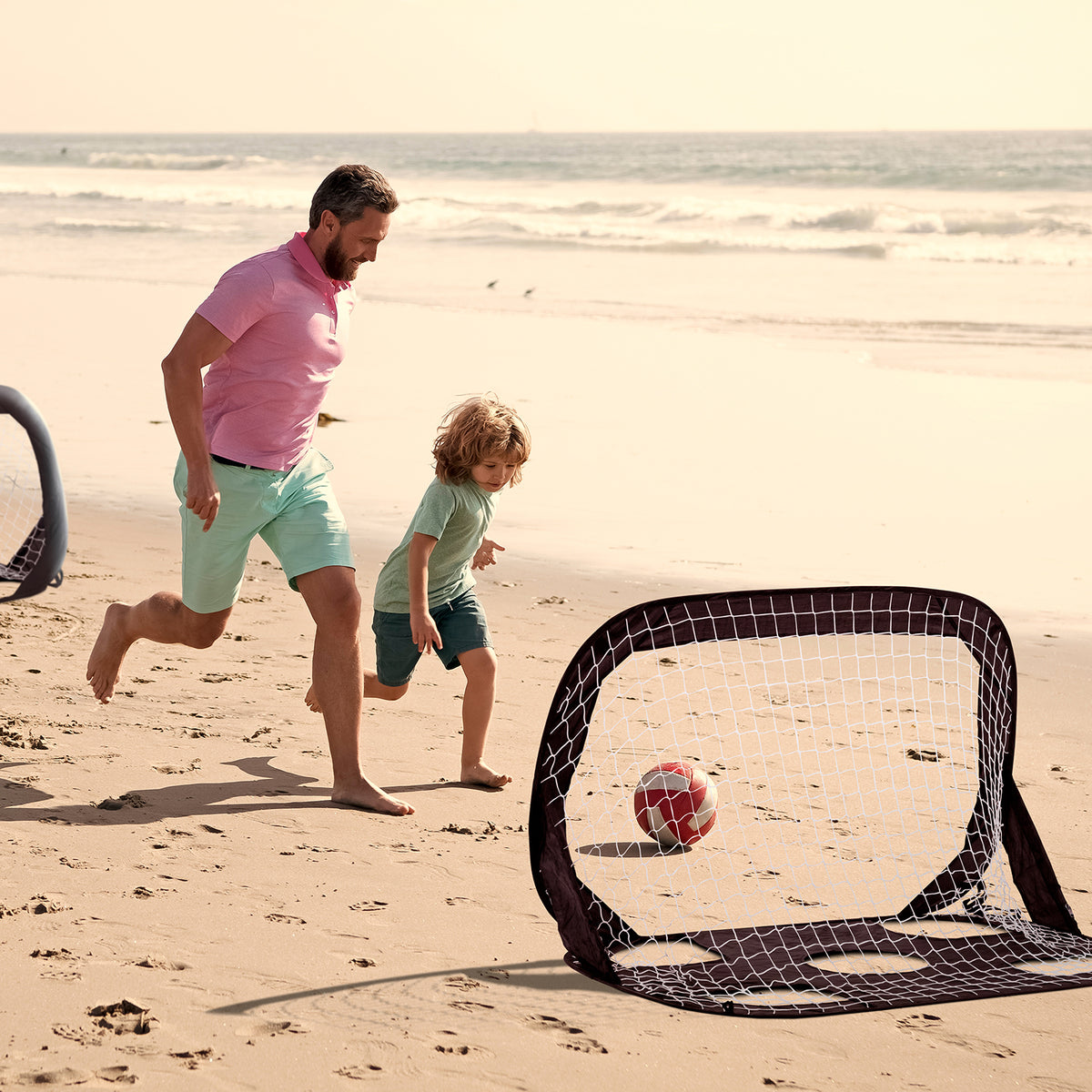 Lot de 2 buts de foot pop-up 120 x 80 cm SPEEDY GOAL